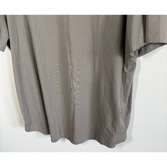 CUTS from Revolve Crew Curve Hem Short Sleeve T-Shirt Gray Mens L Butter Soft - Picture 4 of 9